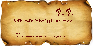 Vásárhelyi Viktor névjegykártya