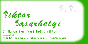 viktor vasarhelyi business card